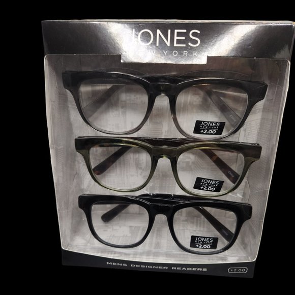 Jones New York Mens Reading Glasses +2.00 - Picture 1 of 3